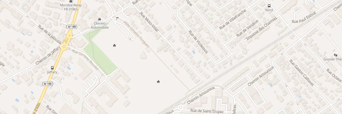Plan du 30 Rue Moto Vidal à Toulouse