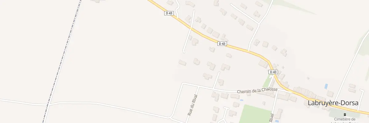 Plan du 11 Rte du Pech à Labruyère-Dorsa