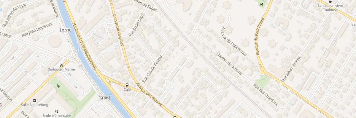Plan du 16C Rue Claude Fauriel à Toulouse