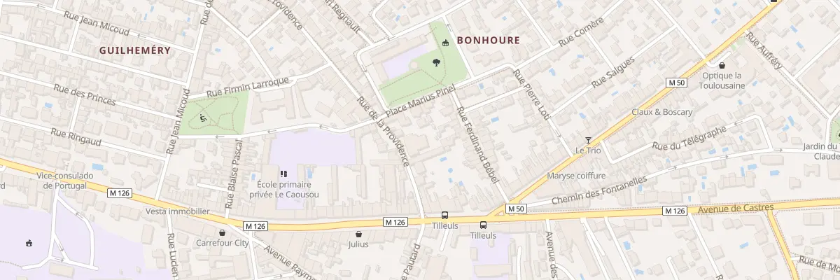 Plan du 117 Rue de la Providence à Toulouse