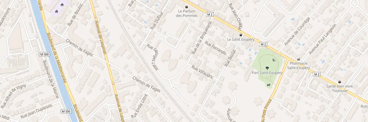 Plan du 3 Rue de la Briqueterie à Toulouse