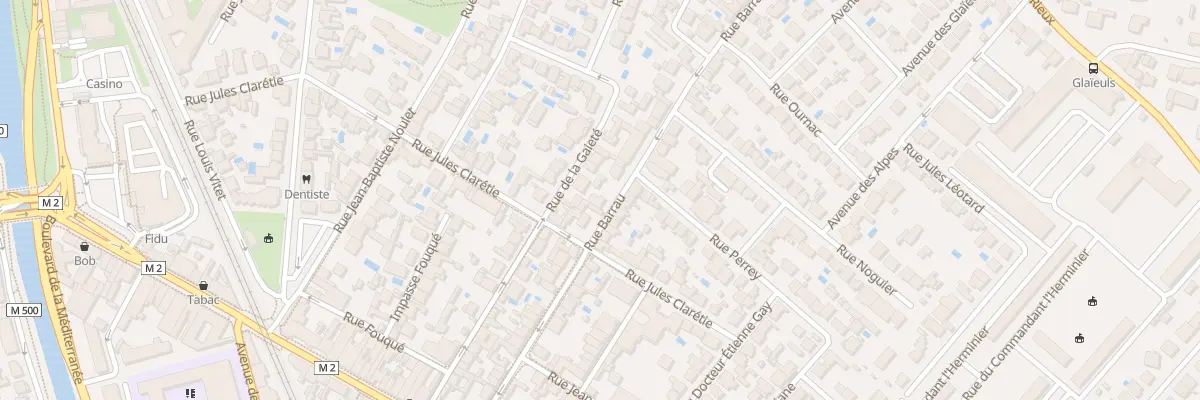 Plan du 33 Rue Barrau à Toulouse