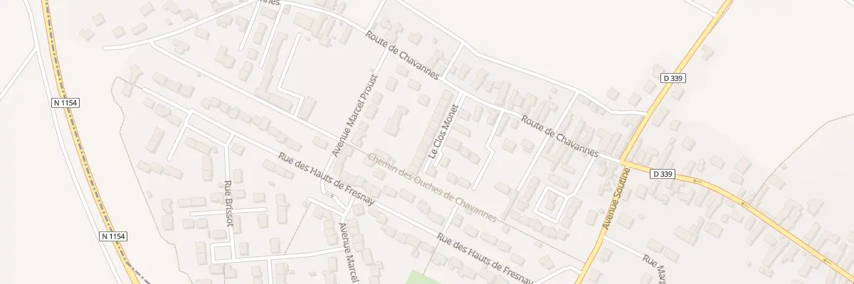 Plan du 79 Rte de Chavannes à Lèves