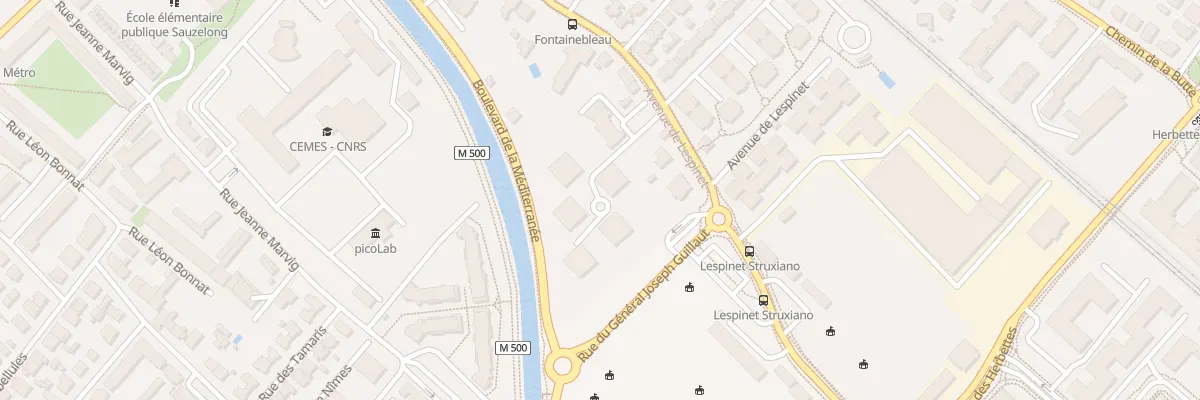 Plan du 104 Av de Lespinet à Toulouse