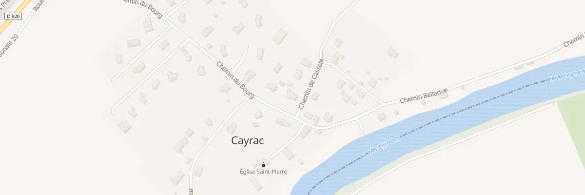Plan du 437 Che du Bourg à Cayrac