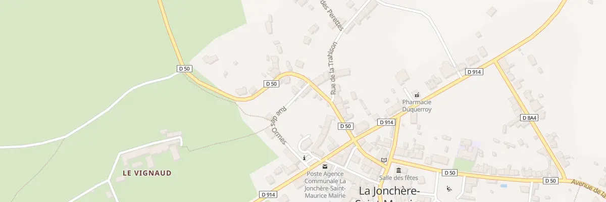 Plan du 8 Rue des Ormes à La Jonchère-Saint-Maurice
