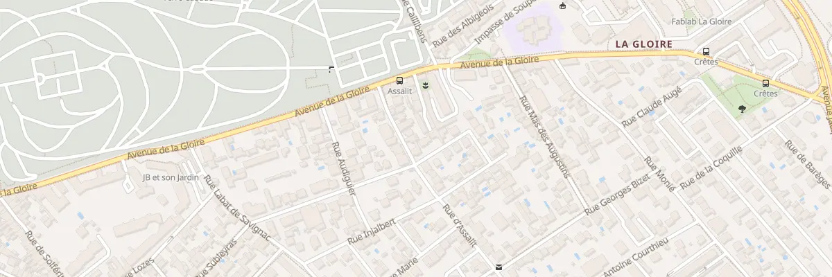 Plan du 70 Rue Assalit à Toulouse