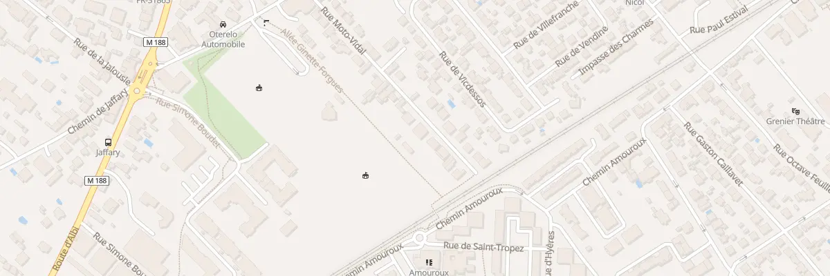 Plan du 36 Rue Moto Vidal à Toulouse