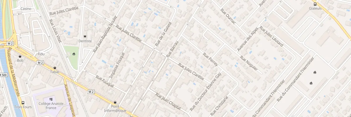 Plan du 49 Rue Jules Claretie à Toulouse