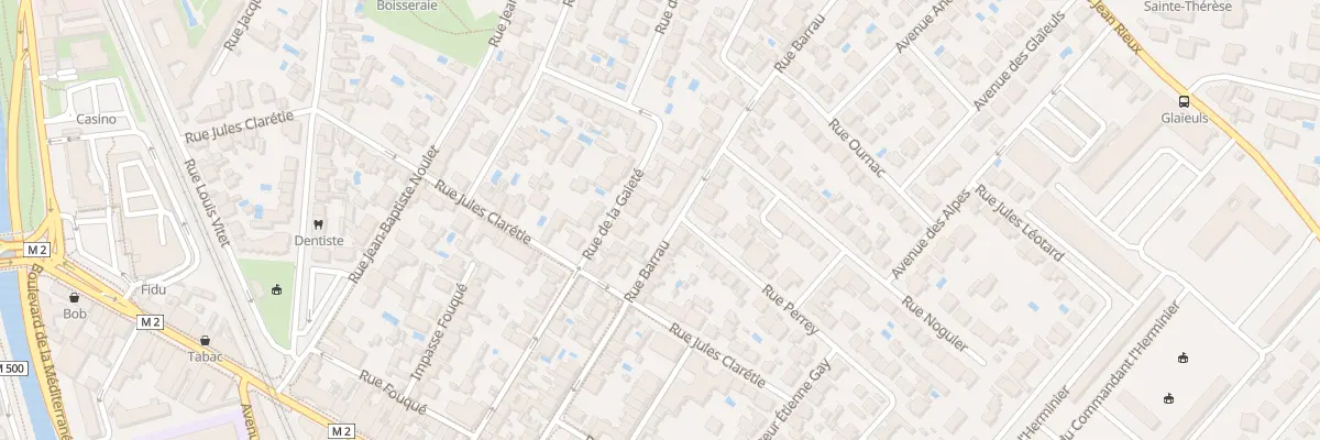 Plan du 33T Rue Barrau à Toulouse