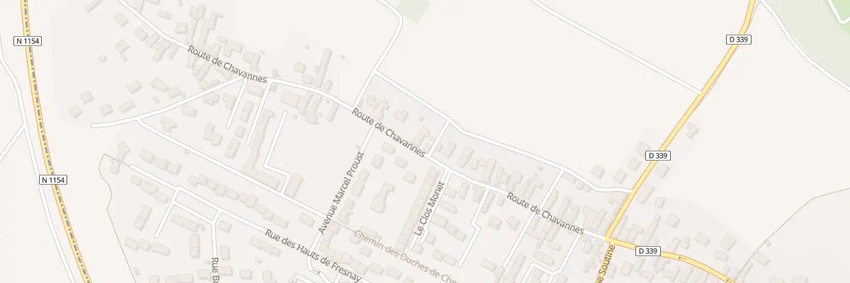 Plan du 98 Rte de Chavannes à Lèves