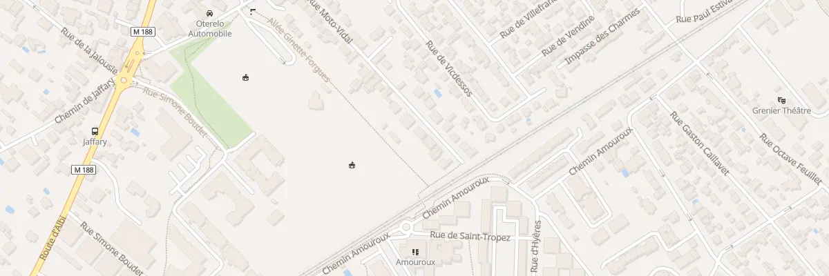 Plan du 38 Rue Moto Vidal à Toulouse