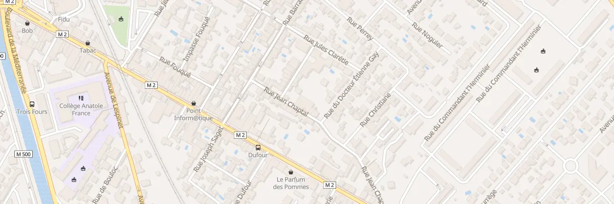 Plan du 28 Rue Jean Chaptal à Toulouse