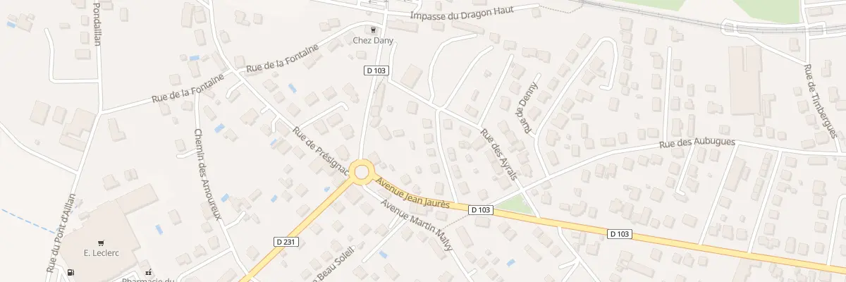 Plan du 7 Rue Raymond de la Prade à Souillac