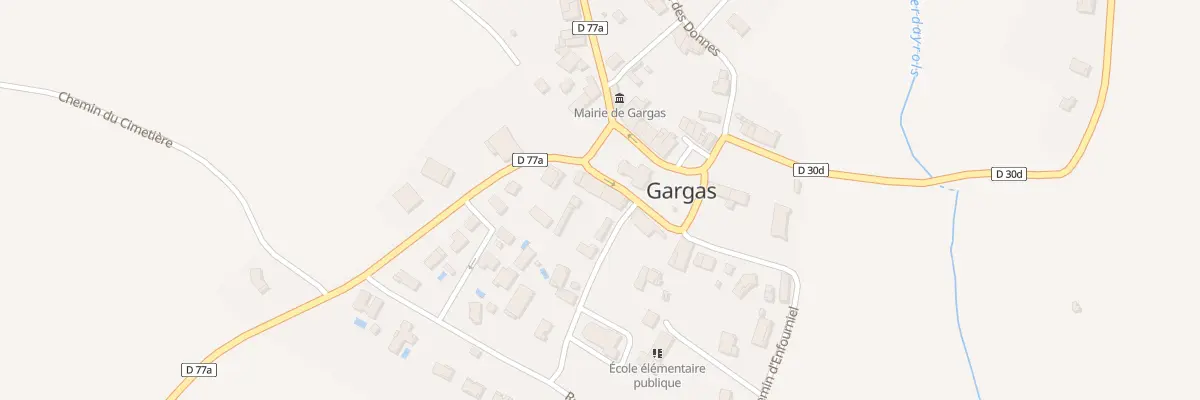 Plan du 3 Rte de la Grande Borde à Gargas
