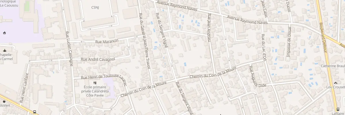 Plan du 42 Rue du Sergent Vigne à Toulouse