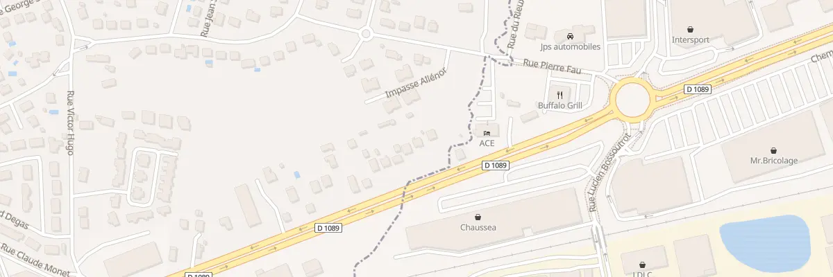 Plan du 48 N Rn 89 à Saint-Pantaléon-de-Larche
