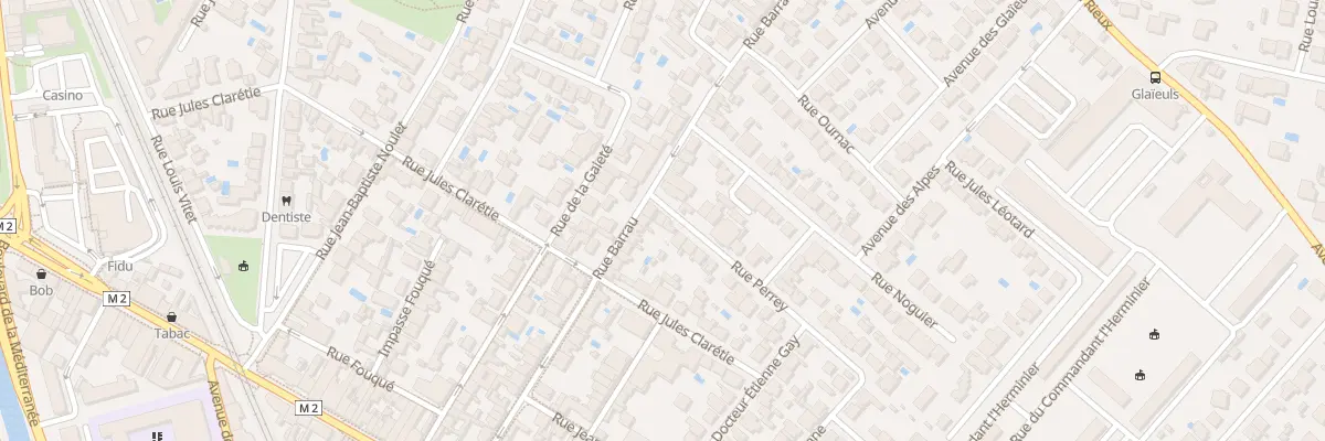 Plan du 2 Rue Perrey à Toulouse