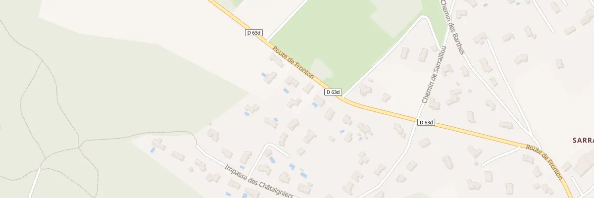 Plan du 1353 Rte de Fronton à Vacquiers