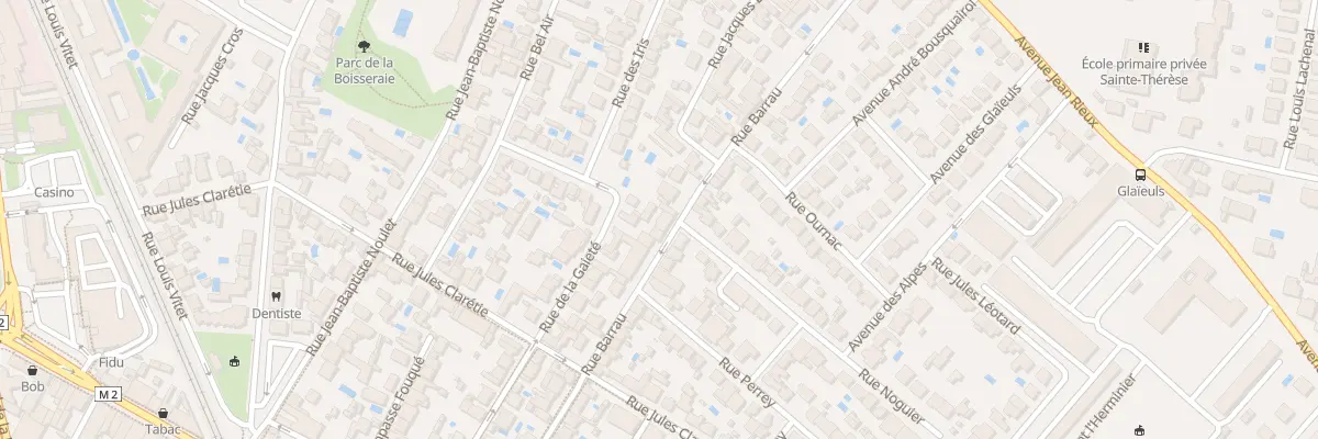 Plan du 43 Rue Barrau à Toulouse