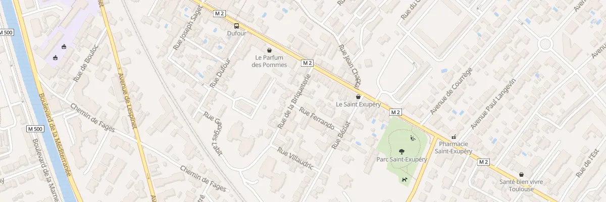 Plan du 16 Rue de la Briqueterie à Toulouse