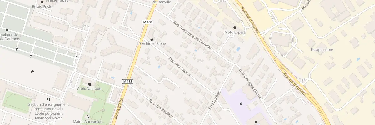 Plan du 14 Rue des Cactus à Toulouse
