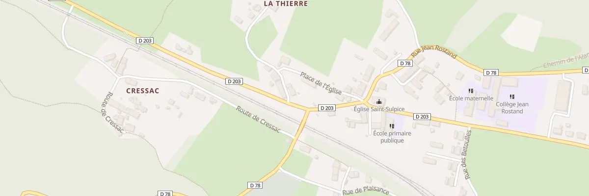 Plan du 2 Rue de Lathière à Saint-Sulpice-Laurière