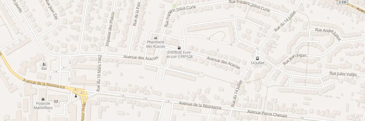 Plan du 19 Av des Acacias à Mainvilliers
