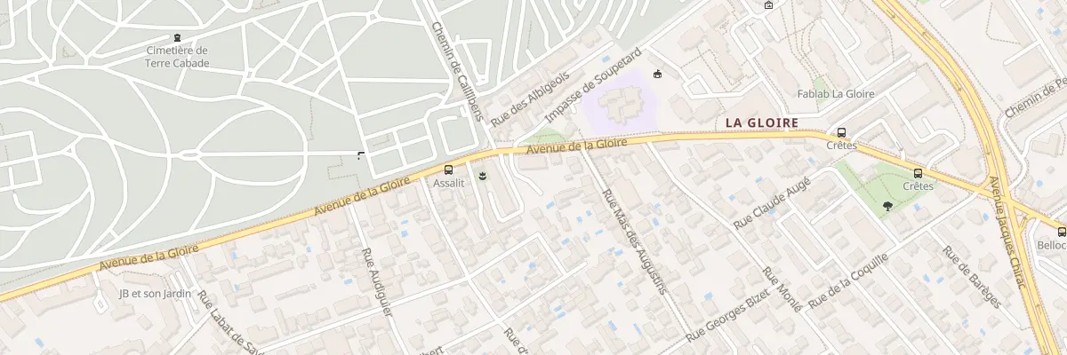 Plan du 108 Av de la Gloire à Toulouse