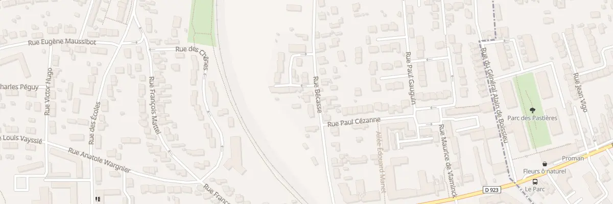 Plan du 5 Rue Bécasse à Lucé