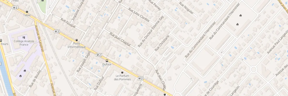 Plan du 2 Rue Dr Etienne Gay à Toulouse