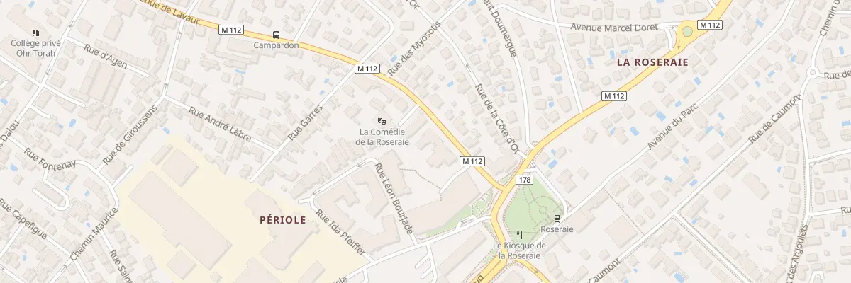 Plan du 160 Av de Lavaur à Toulouse
