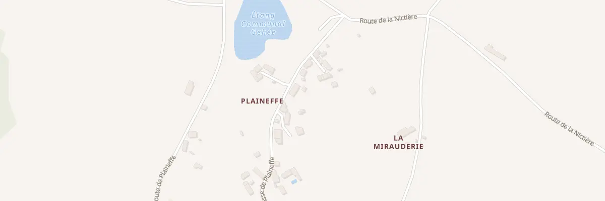 Plan du 5167 Plaineffe à Gehée