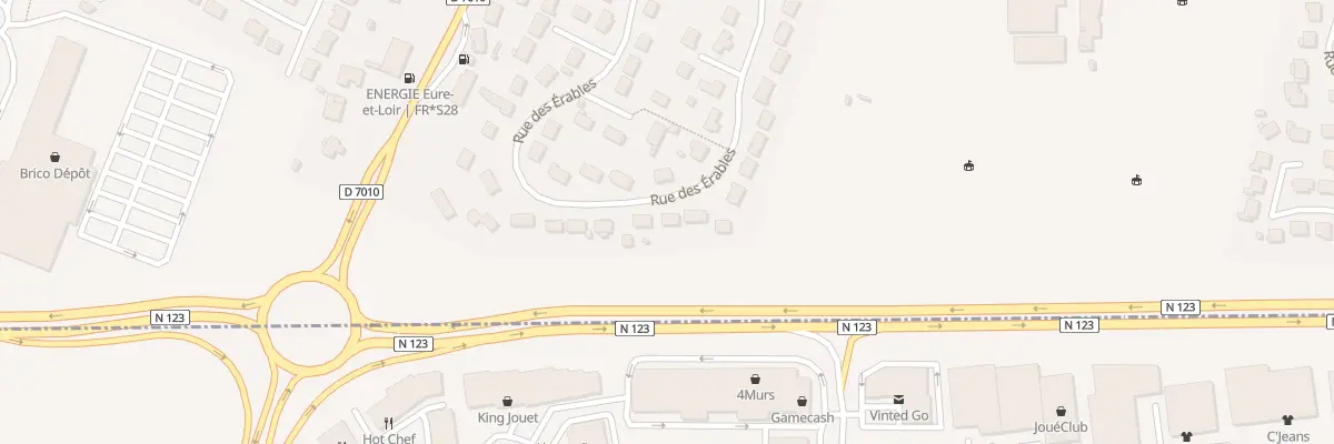 Plan du 38 Rue des Erables à Luisant