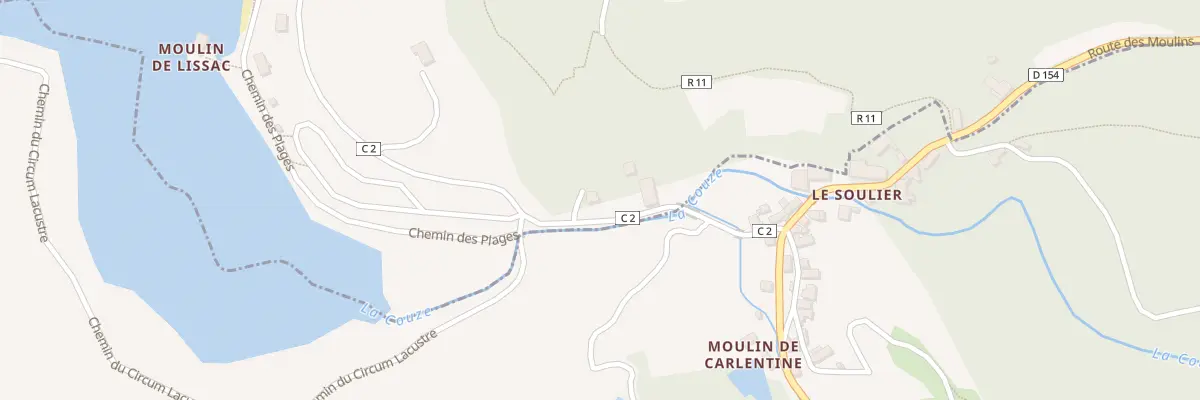 Plan du 182 Rte De La Forge à Lissac-sur-Couze