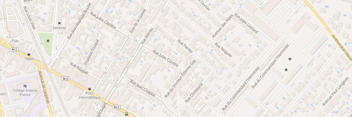 Plan du 61 Rue Jules Claretie à Toulouse