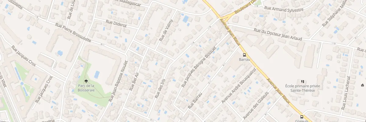 Plan du 2 Rue Dr Charles Bonneau à Toulouse