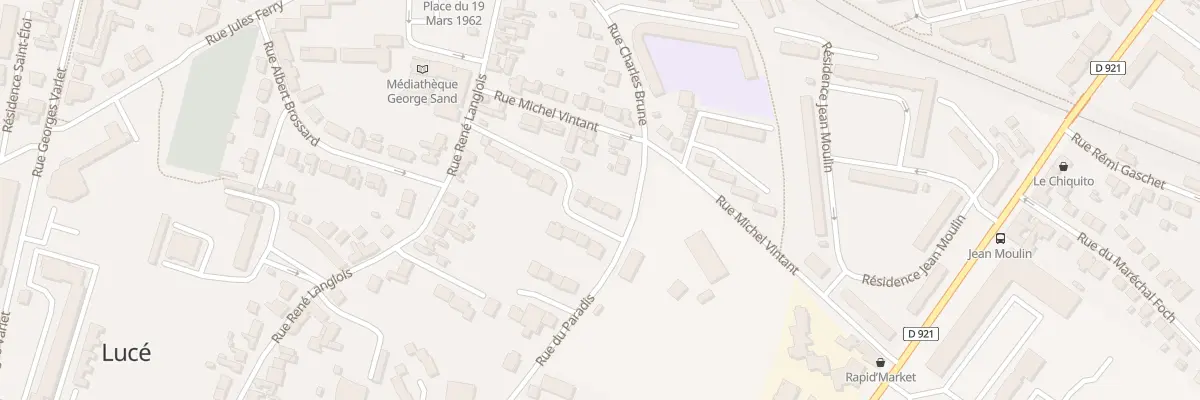Plan du 9 Rue des Vignes à Lucé
