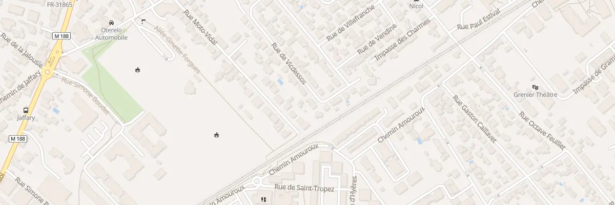 Plan du 34 Rue de Vicdessos à Toulouse