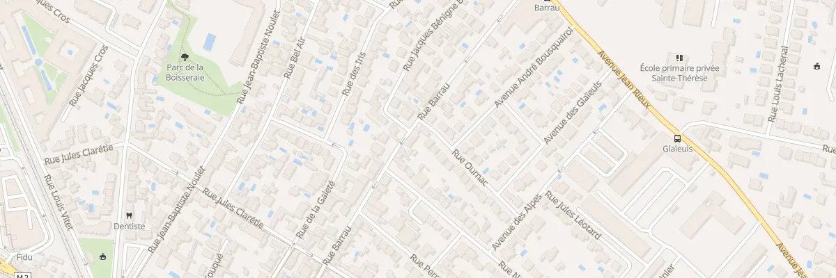 Plan du 56 Rue Barrau à Toulouse