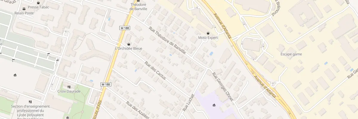 Plan du 13 Rue Théodore de Banville à Toulouse
