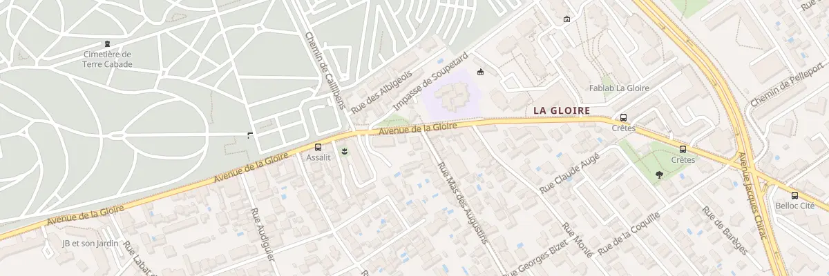 Plan du 114 Av de la Gloire à Toulouse
