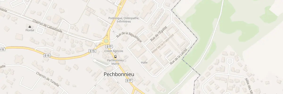 Plan du 10 Rue de la République à Pechbonnieu
