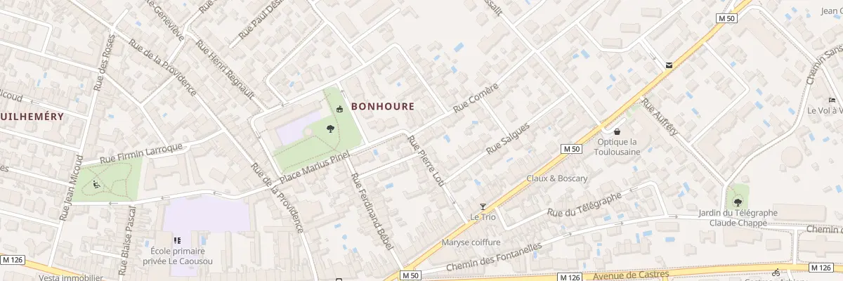 Plan du 10 Rue Pierre Loti à Toulouse
