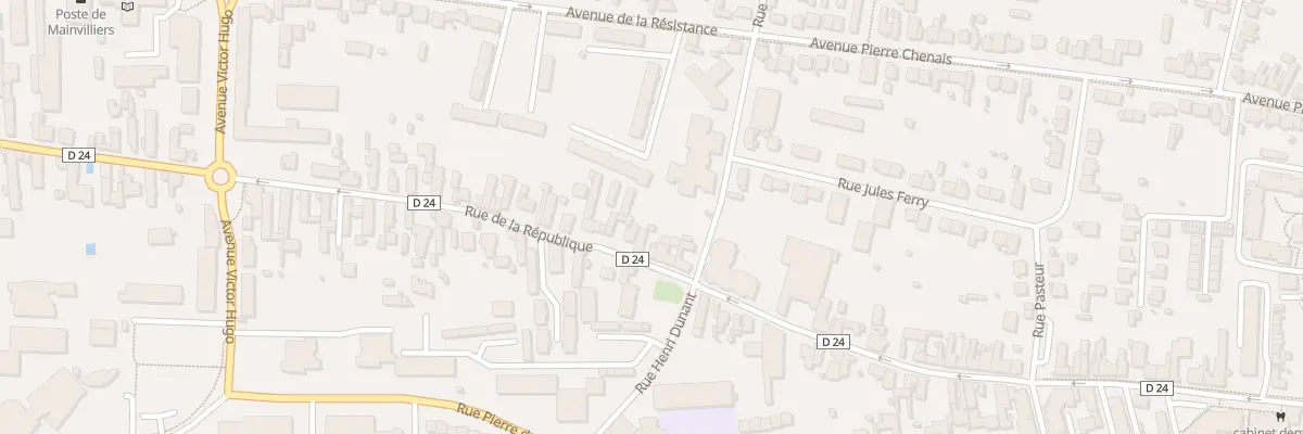 Plan du 94 Rue de la République à Mainvilliers