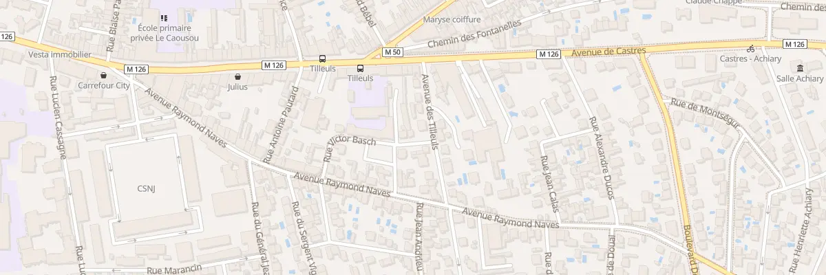 Plan du 3 Rue François Lieux à Toulouse