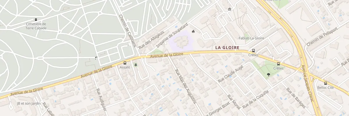 Plan du 120 Av de la Gloire à Toulouse