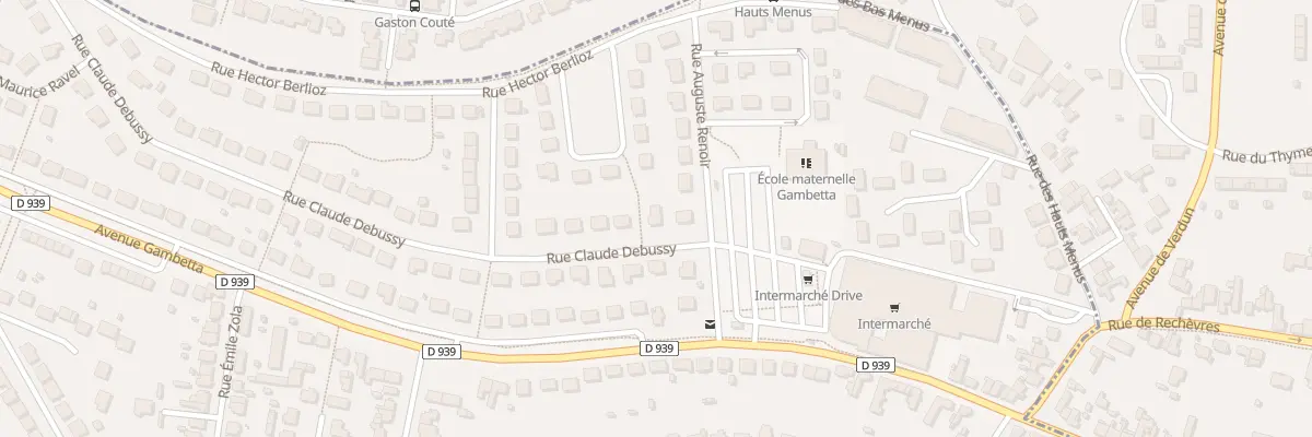 Plan du 30 Rue Claude Debussy à Mainvilliers