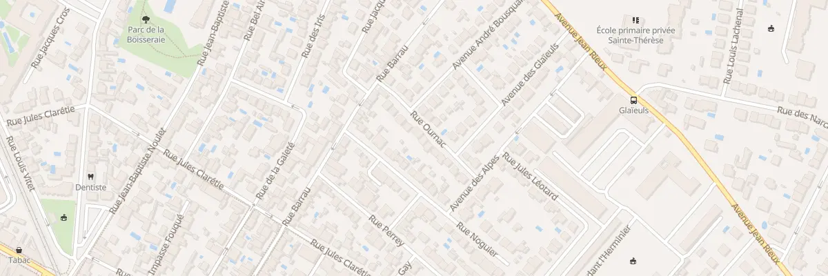Plan du 15 Rue Ournac à Toulouse