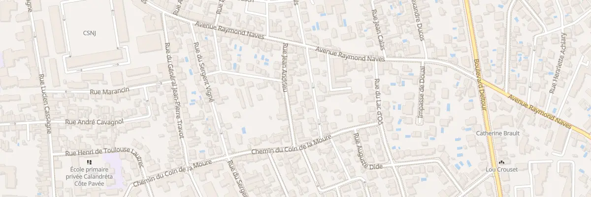 Plan du 16 Rue Jean Andrieu à Toulouse